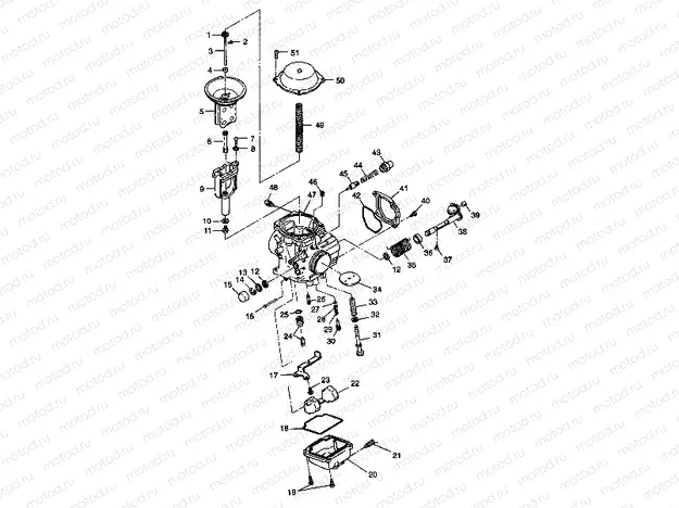 CARBURETOR - W98CH50A(C)(D)(E)(F) (4950135013d011) | CARBURETOR - W98CH50A(C)(D)(E)(F) (4950135013d011)