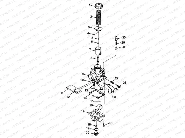 CARBURETOR XPLORER 300 W98CC28C (4945264526D006) | CARBURETOR XPLORER 300 W98CC28C (4945264526D006)