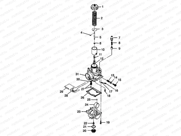 CARBURETOR XPLORER 400L W98CC38C (4945414541D003) | CARBURETOR XPLORER 400L W98CC38C (4945414541D003)