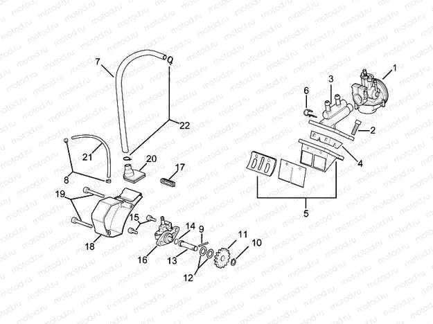 Carburettor - oil pump