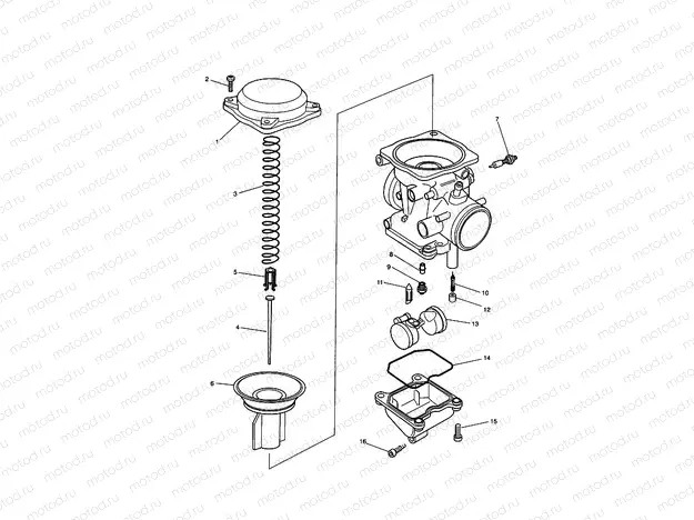 Carburettor Parts 3 Cyl (Carb Assy T1240660)