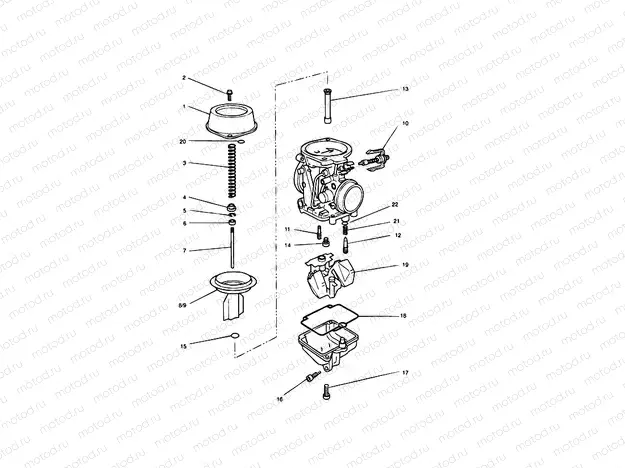 Carburettor Parts 3 Cyl (T1240900 & T1240620)