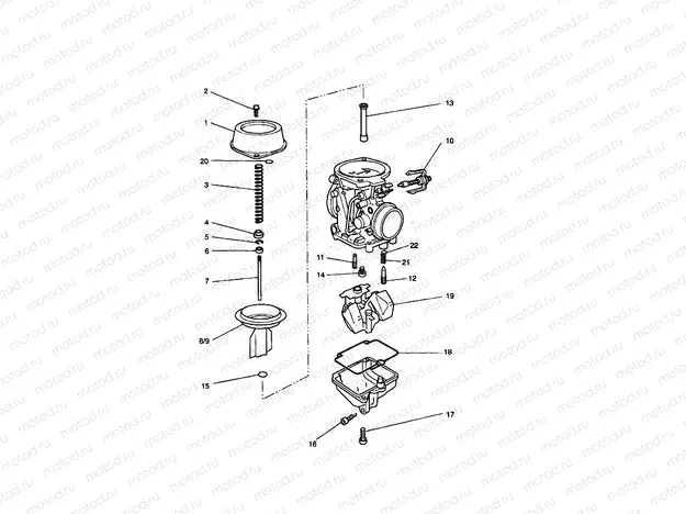 Carburettor Parts 4 Cyl (Carb assy 1240520-T0301)