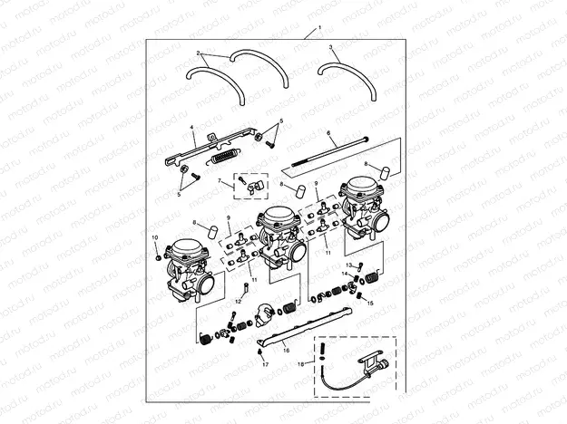 Carburettors 3 Cylinder - All Markets Except US CAL ENG NO 55881 »