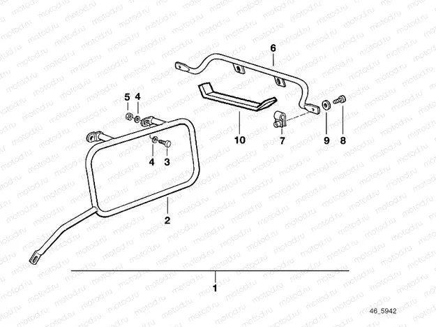 Case holder f low exhaust system