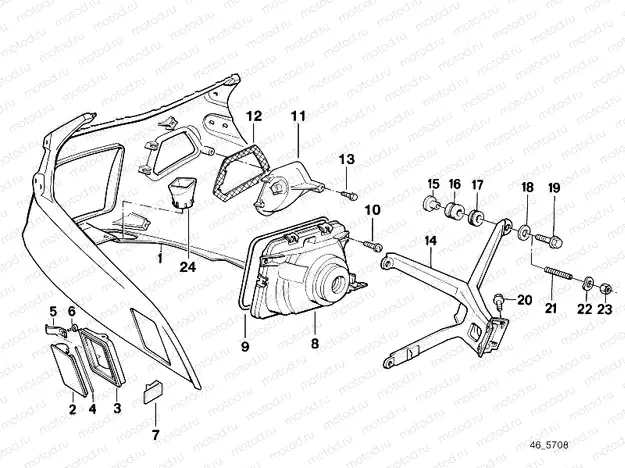 Casing upper part/Headlight