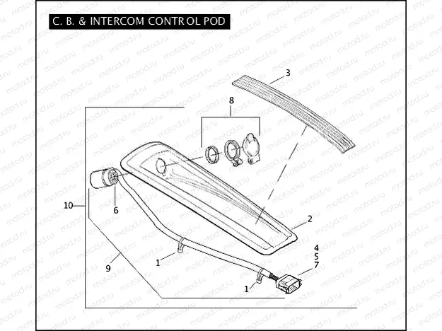 C.B. & INTERCOM CONTROL POD