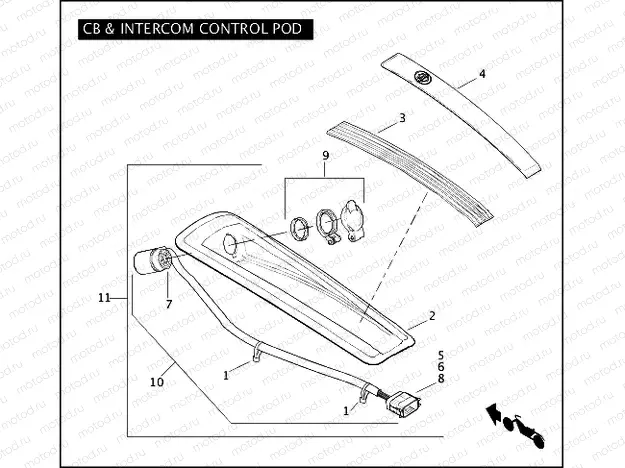 CB & INTERCOM CONTROL POD