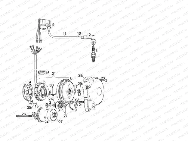 Cdi magneto assy