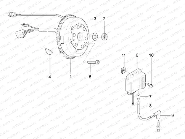 Cdi magneto assy / Ignition unit