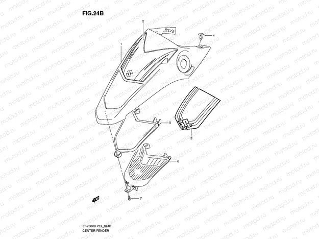 CENTER FENDER (MODEL L0)