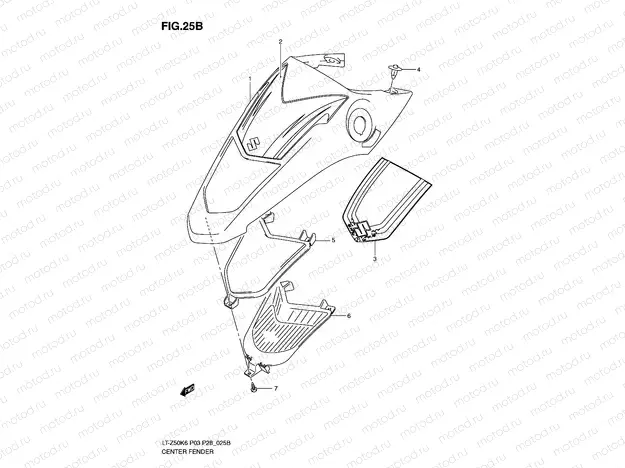 CENTER FENDER (MODEL L0)