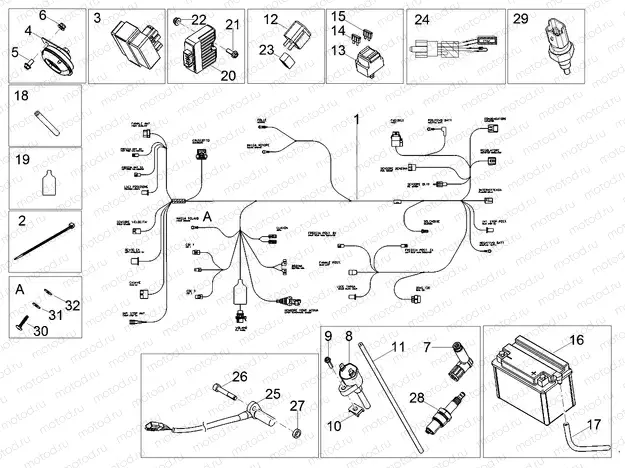 Central electrical system