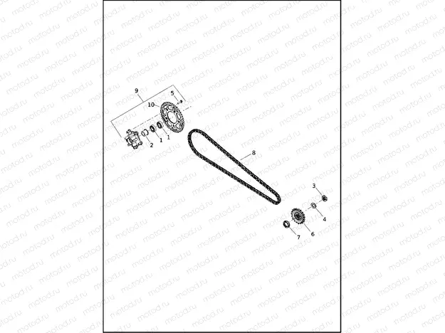 CHAIN AND SPROCKET