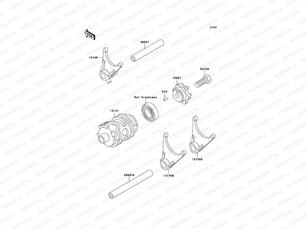 Change Drum/Shift Fork