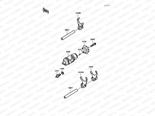 Change Drum/Shift Fork