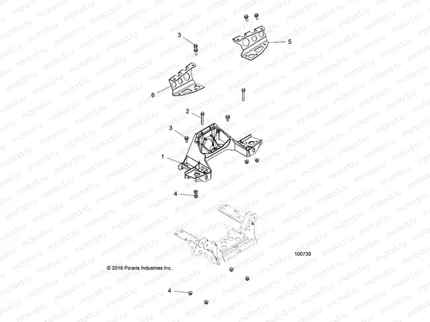 CHASSIS | CHASSIS, BULKHEAD and FRONT CAB SUPPORT - A17SXE95NL (100739)