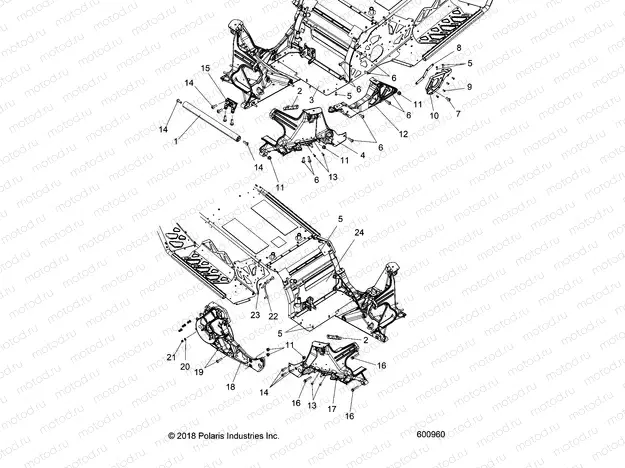 CHASSIS | CHASSIS, BULKHEAD ASM. - S20DDL8RS/8REM ALL OPTIONS (600960)
