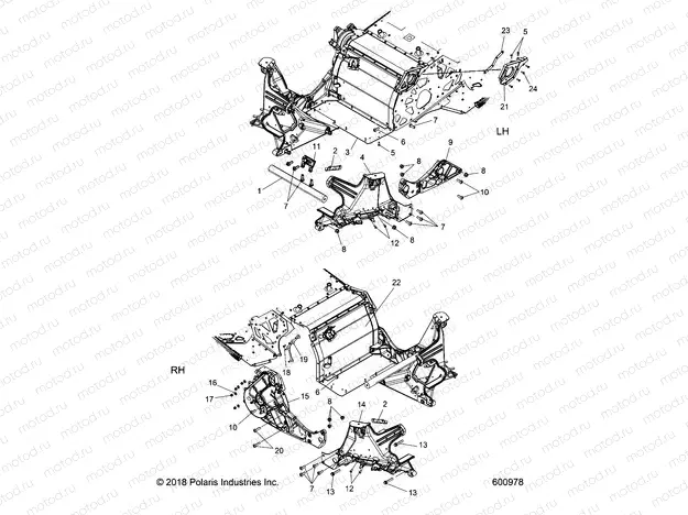 CHASSIS | CHASSIS, BULKHEAD ASM. - S21DDH6PS ALL OPTIONS (600978)