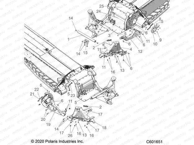 CHASSIS | CHASSIS, BULKHEAD ASM. - S21TKV8RS/8RE ALL OPTIONS (C601651)