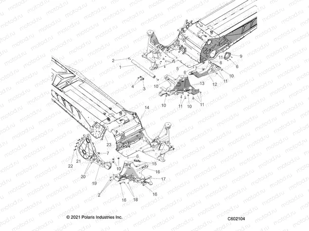CHASSIS | CHASSIS, BULKHEAD ASM. - S22TFG8MS/8ME ALL OPTIONS (C602104)