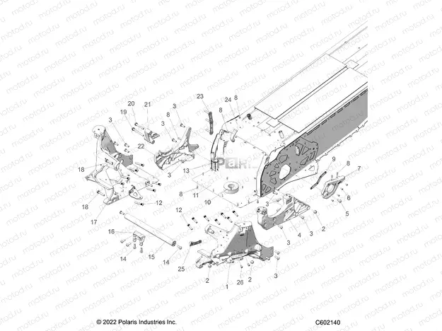 CHASSIS | CHASSIS, BULKHEAD ASM. - S23TDP9FS (C602140)