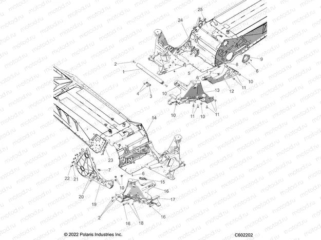CHASSIS | CHASSIS, BULKHEAD ASM. - S23TLG6RS/6RE (C602202)