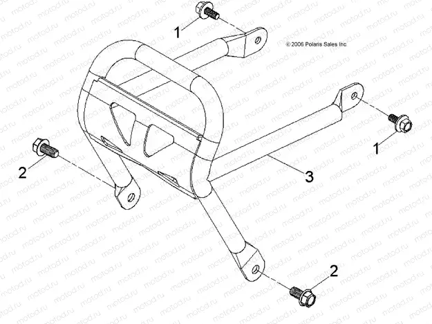 CHASSIS | CHASSIS, BUMPER - A13KA05AD/AF (49ATVBUMPER07PRED50)