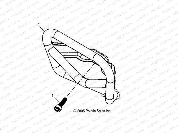 CHASSIS | CHASSIS, BUMPER - A18YAP20A8/N8 (49ATVBUMPER07PHX)