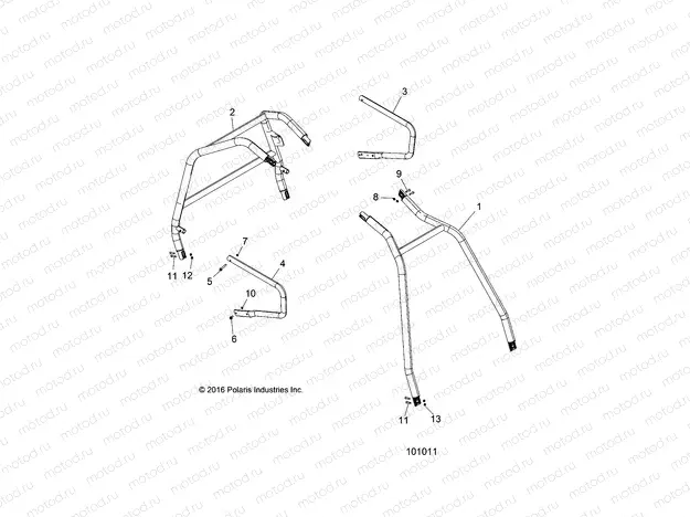 CHASSIS | CHASSIS, CAB FRAME AND SIDE BARS - A17DAA57A5 (101011)
