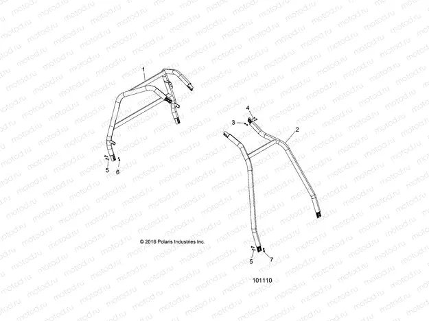 CHASSIS | CHASSIS, CAB FRAME AND SIDE BARS - A17DCE87AU (101110)