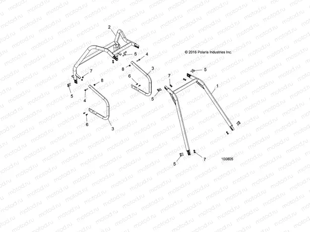 CHASSIS | CHASSIS, CAB FRAME AND SIDE BARS - A21HAB15A2/B2 (100805)