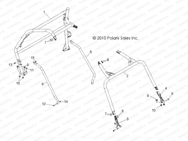 CHASSIS | CHASSIS, CAB FRAME and SIDE BARS - R11VH76/VY76 ALL OPTIONS (49RGRCAB11RZRS)