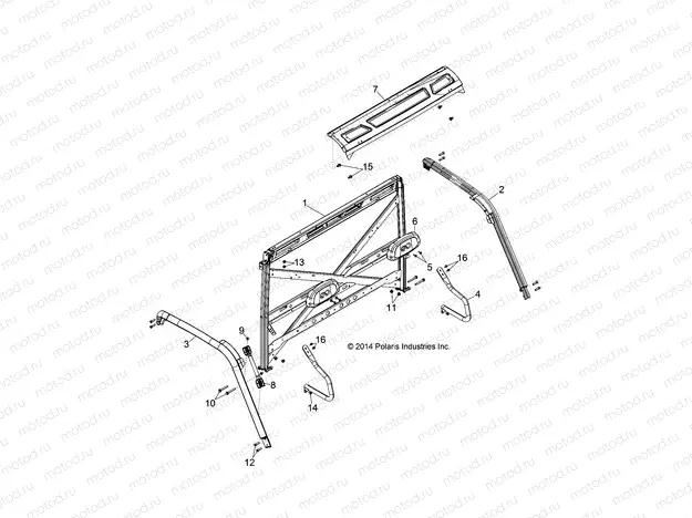 CHASSIS | CHASSIS, CAB FRAME - D142M9JDJ/1L9JDJ/1D9JDJ/2D9JDJ (49BRUTUSCAB141))