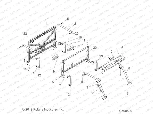 CHASSIS | CHASSIS, CAB FRAME - D20BEP99A4/B4/GP99A4 (C700509)