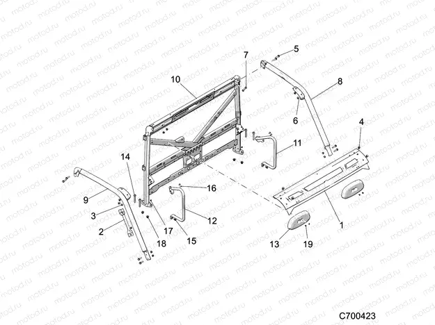 CHASSIS | CHASSIS, CAB FRAME - D21BBPD4B4 (C700423)