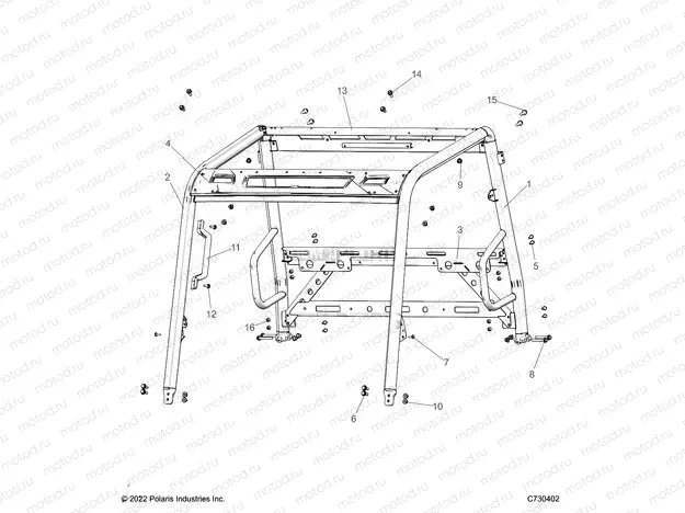 CHASSIS | CHASSIS, CAB FRAME - D22M2A57B4/G57B4 (C730402)