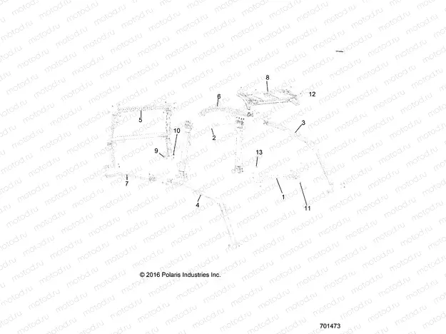 CHASSIS | CHASSIS, CAB FRAME - G20G4P99AX/LX (701473)