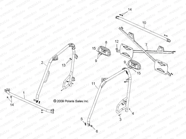 CHASSIS | CHASSIS, CAB FRAME - R11TH76/TY76 ALL OPTIONS (49RGRFRAME108004X4)