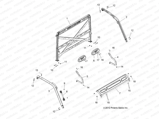 CHASSIS | CHASSIS, CAB FRAME - R13UH88/UH9E ALL OPTIONS (49RGRCAB13900XP)