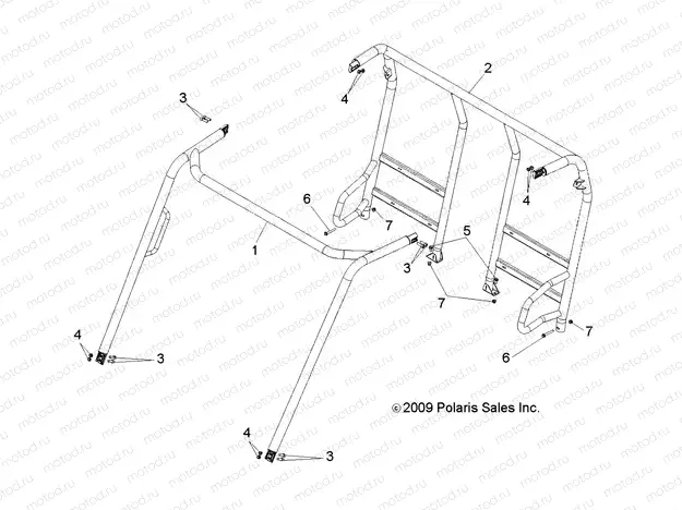 CHASSIS | CHASSIS, CAB FRAME - R14RH45AA (49RGRFRAME10450)