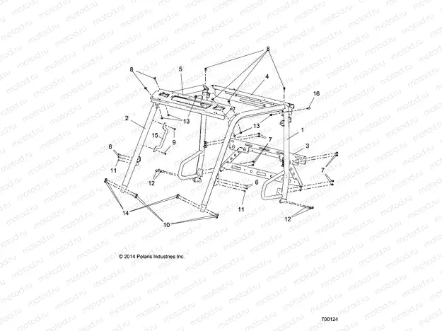 CHASSIS | CHASSIS, CAB FRAME - R15RMA32FA (700124)