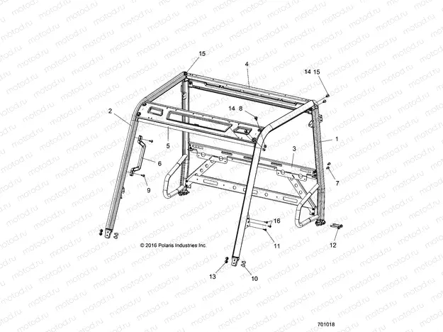 CHASSIS | CHASSIS, CAB FRAME - R15RMA57AA/AR/AZ/AC/LA/H57AR (701018)