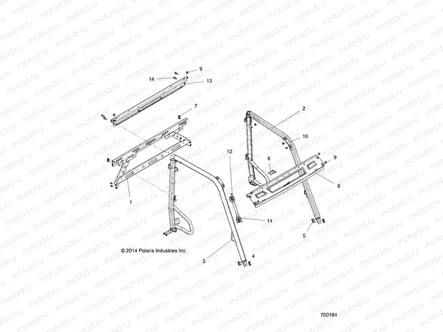 CHASSIS | CHASSIS, CAB FRAME - R16RMA32A1/A2 (700184)