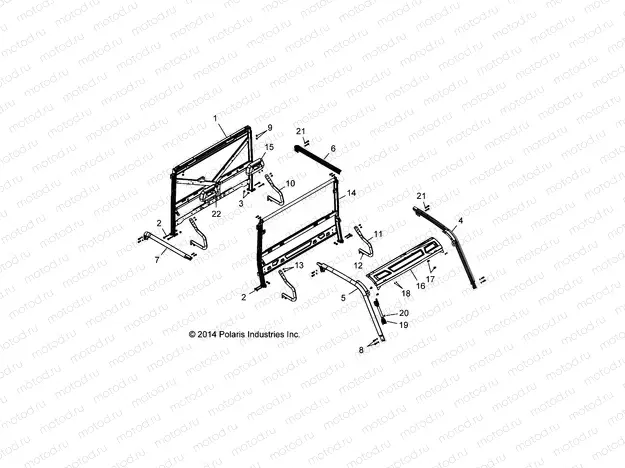 CHASSIS | CHASSIS, CAB FRAME - R16RVAD1A1 (49RGRFRAME15CREW)