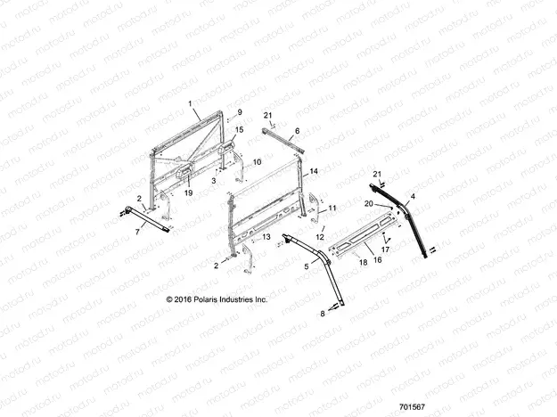 CHASSIS | CHASSIS, CAB FRAME - R17RVAD1A1 (701567)