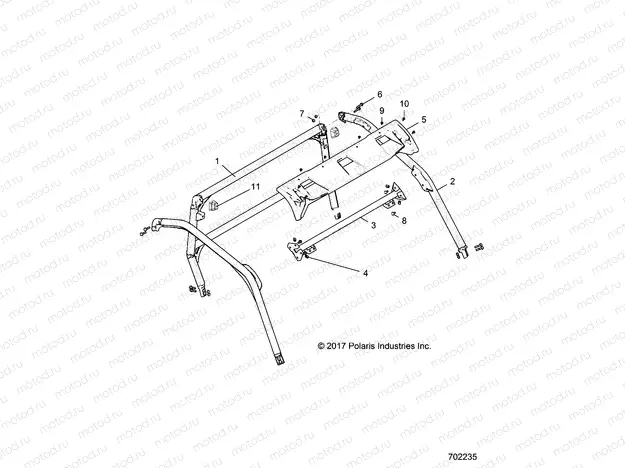 CHASSIS | CHASSIS, CAB FRAME - R18RGE99FM/EFB/SCM/SCB/SFM/CCM (702235)