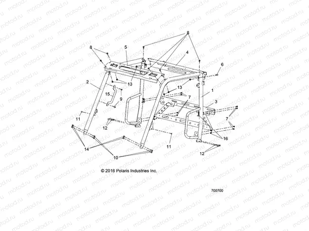 CHASSIS | CHASSIS, CAB FRAME - R18RMAL4G9 (700700)