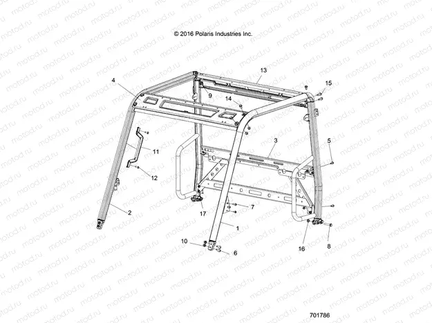 CHASSIS | CHASSIS, CAB FRAME - R19RM250B1 (701786)