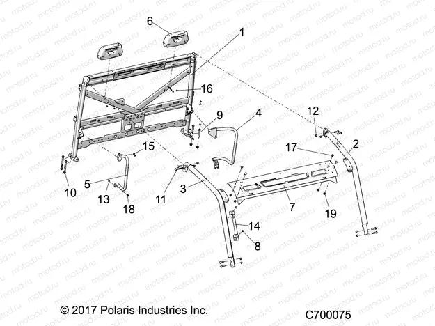 CHASSIS | CHASSIS, CAB FRAME - R19RRK99A9/AD/AJ/AP/B9/BD/BJ/BP (C700075)
